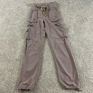 Da-Nang silk cargo pants women's XS